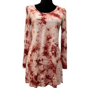 SZ S Twenty Second 22nd Anthro tie dye top tunic
